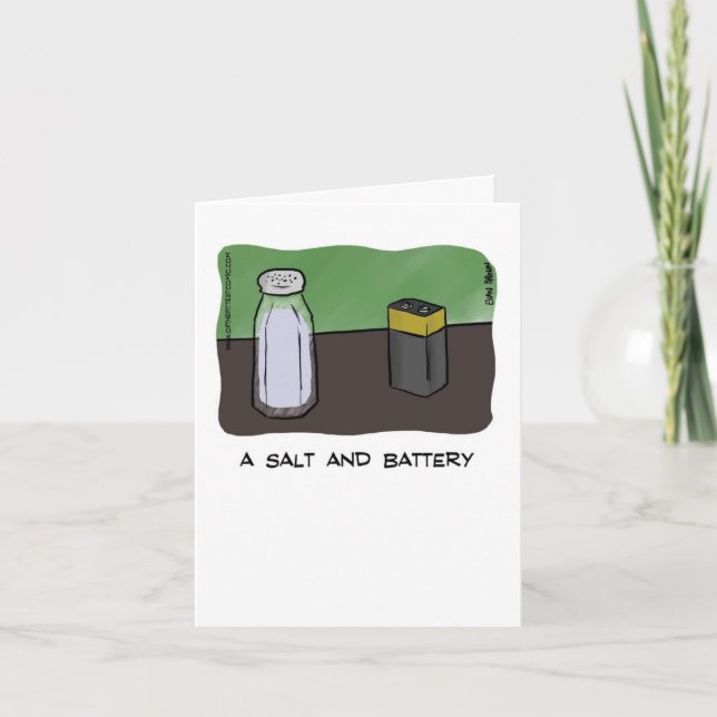 Pappa Joke Fars dag-kort - Salt & Battery Kort (Framsida)