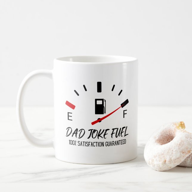 Pappa Joke Fuel Funny Fars dag Coffee Mugg (Med munk)