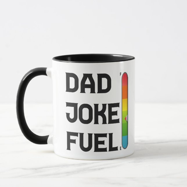 Pappa Joke Fuel Funny Fars dag Gift Mugg (Vänster)