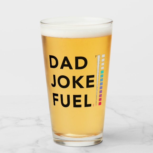 Pappa Joke Fuel Funny Fars dag Glaskopp (Framsida fylld)