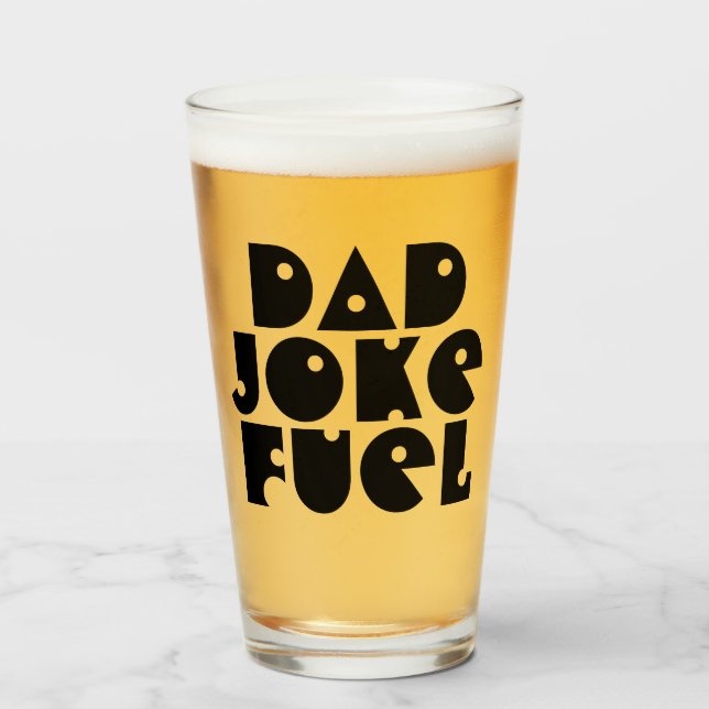Pappa Joke Fuel - Groovy Retro Gift för Far Glaskopp (Framsida fylld)
