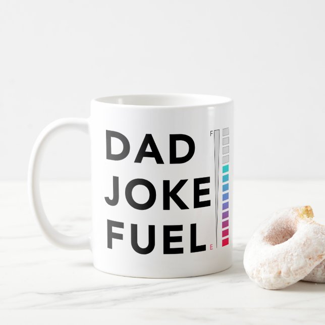 Pappa Joke Fuel Meter Funny Fars dag Kaffemugg (Med munk)