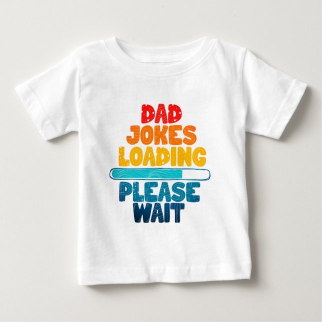 Pappa-Joke-läsning för ruttextdesign Vänta  T Shirt (Framsida)