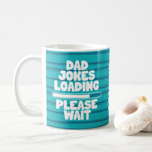 Pappa-Joke-läsning för ruttextredigering Vänta Kaffemugg
