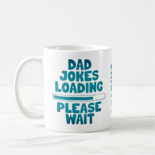 Pappa-Joke-läsning för ruttextredigering Vänta Kaffemugg