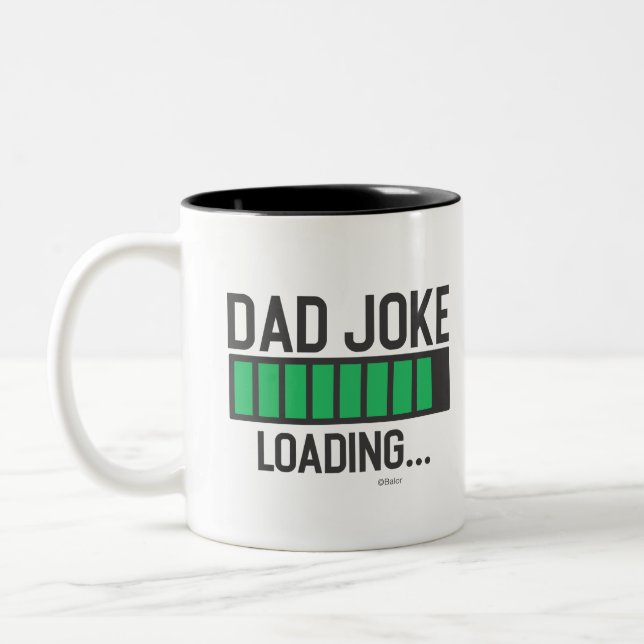 Pappa Joke Loading... Två-Tonad Mugg (Vänster)