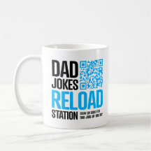 Pappa Joke Mugg med QR-kod - en ny joke varje dag!