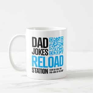 Pappa Joke Mugg med QR-kod - en ny joke varje dag!