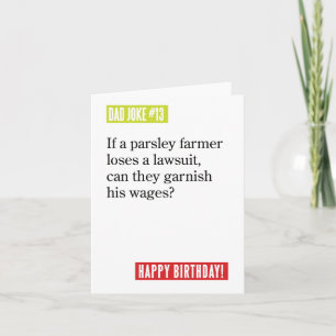 Pappa Joke Parsley Farmer Gets Wages Garnyed Kort