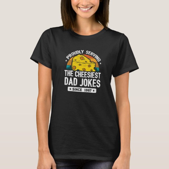 Pappa Joke Puns Pappa skämt sedan 1987 Pappa Joke T Shirt (Framsida)