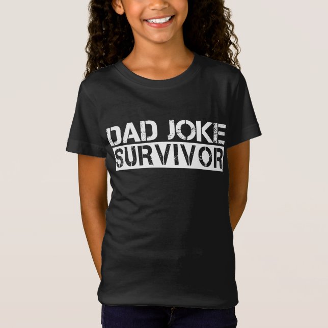 Pappa Joke Survivor Funny Far's Day T Shirt (Framsida)