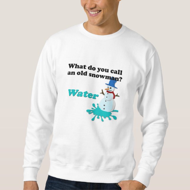 Pappa Joke Ugly Sweater Snögubbe Sweatshirt Funny (Framsida)