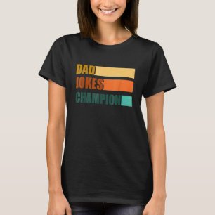 Pappa Jokes Champion Fars dag T Shirt