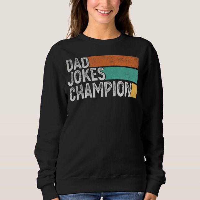 Pappa Jokes Champion Maka Dotter Fars dag T Shirt (Framsida)