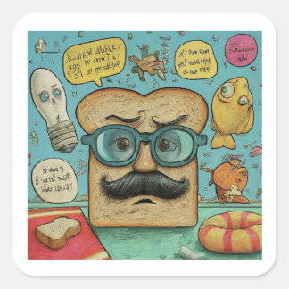 "Pappa Jokes Champion" Superskoj Sticker Collectio Fyrkantigt Klistermärke