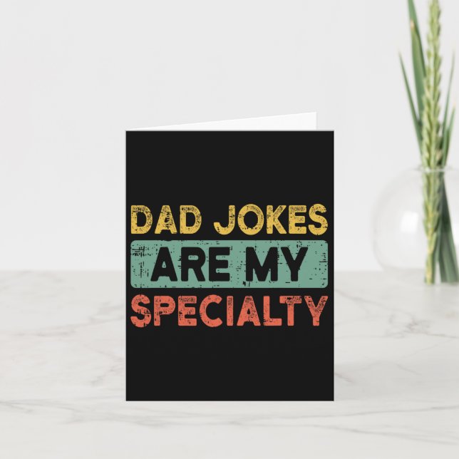 Pappa Jokes Fars dag Retro Funny Pappa Grandpa Man Kort (Framsida)