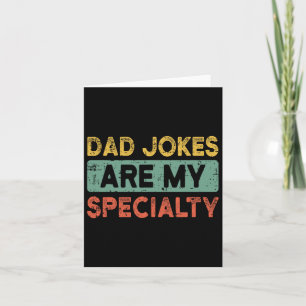 Pappa Jokes Fars dag Retro Funny Pappa Grandpa Man Kort