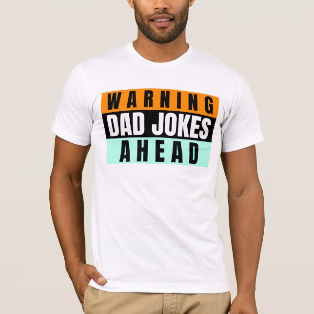PAPPA JOKES FUNNY fars dag T-SHIRT (Framsida)