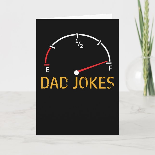 Pappa Jokes Funny Kort (Framsida)