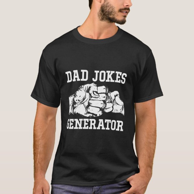 Pappa Jokes Generator Coola Pappa Chill Far Funny T Shirt (Framsida)