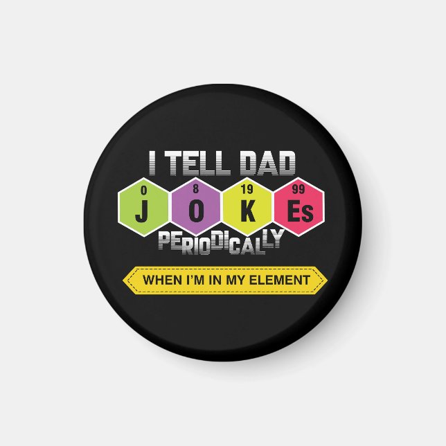 Pappa Jokes | Periodiska Bord | Vetenskap | Lärare Magnet (Framsidan)