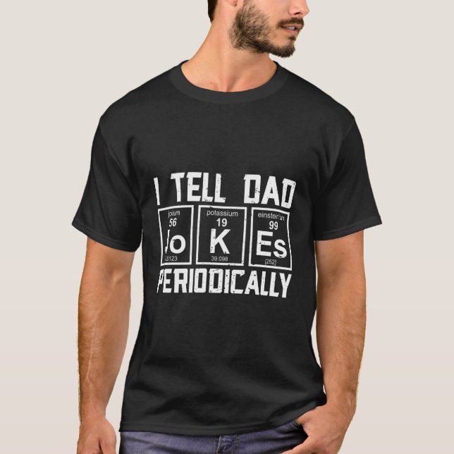 Pappa Jokes Science Fars dag Pappa Pappa T Shirt (Framsida)