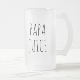 Pappa Juice Glas Frostat Ölglas