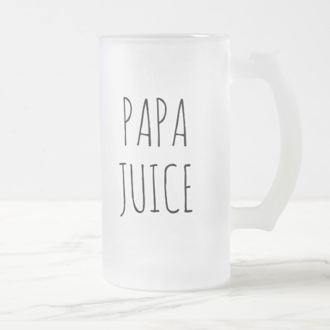 Pappa Juice | Glas Frostat Ölglas (Höger)