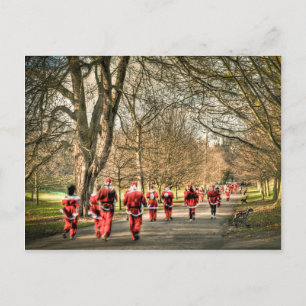 Pappa jul 10 km springa i Greenwich, London Helg Vykort