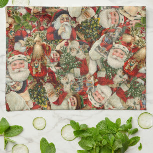 pappa jul Collage Kökshandduk