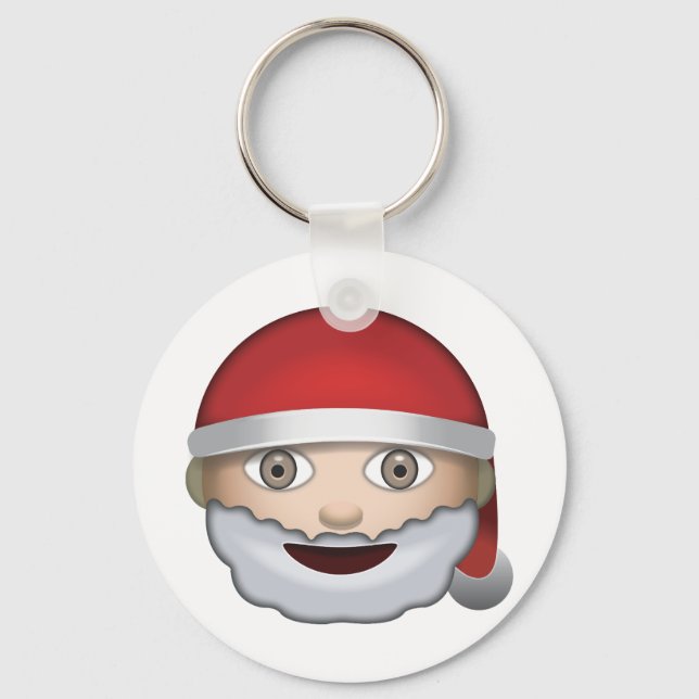 Pappa jul Emoji Nyckelring (Framsida)