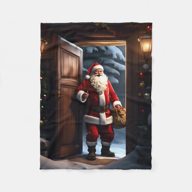 Pappa jul Fleece Blanket (Framsidan)