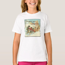 Pappa jul Girls Vintage Jultomten T Shirt