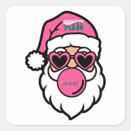 Pappa jul God jul Sticker Fyrkantigt Klistermärke
