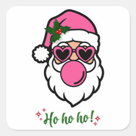Pappa jul God jul Sticker Fyrkantigt Klistermärke