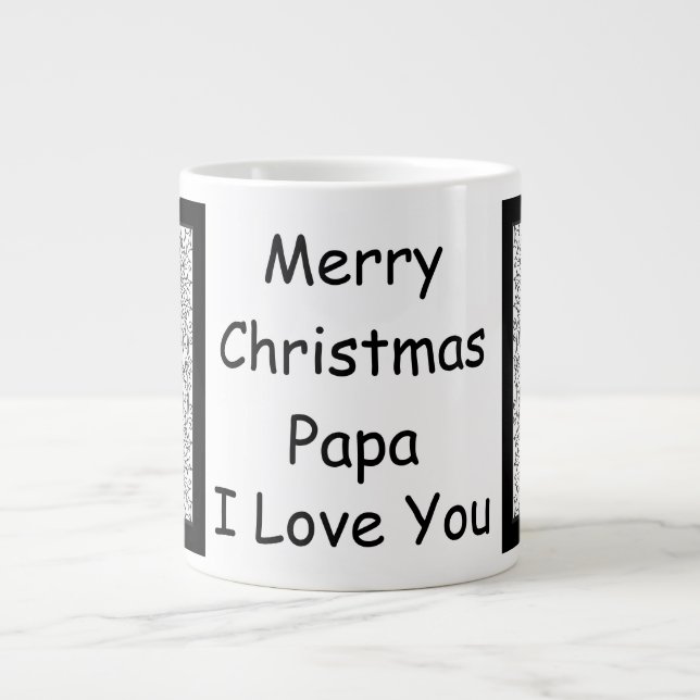 Pappa jul jätte mug jumbo mugg (Framsidan)