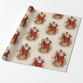 Pappa jul MED LEKSAK GIFT Wrapping Papper Presentpapper