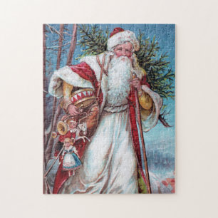 Pappa jul på hans långt pussel