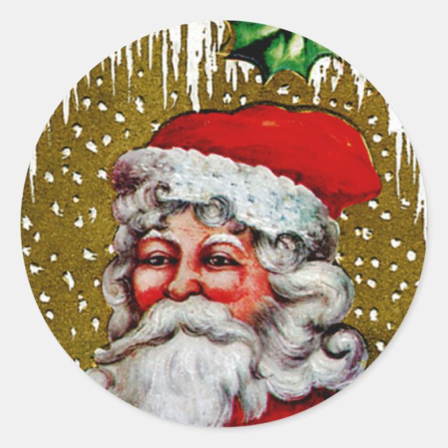 Pappa jul runt klistermärke (Framsida)
