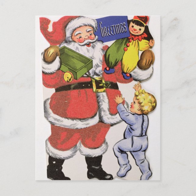 Pappa jul Victorianjulkort Helg Vykort (Framsida)