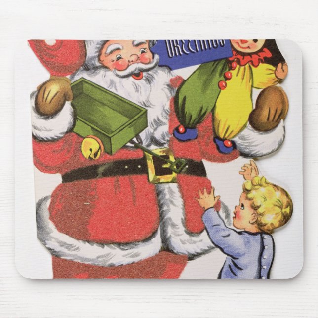 Pappa jul Victorianjulkort Musmatta (Framsidan)