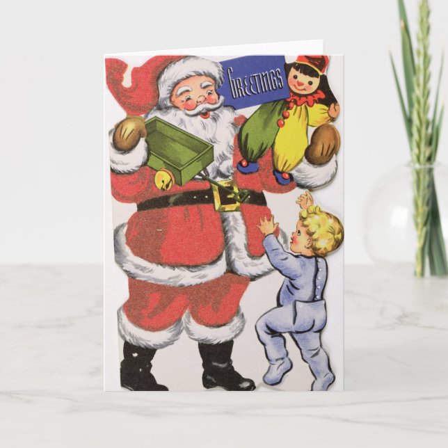 Pappa jul, Viktoriskt julkort Helgkort (Framsida)