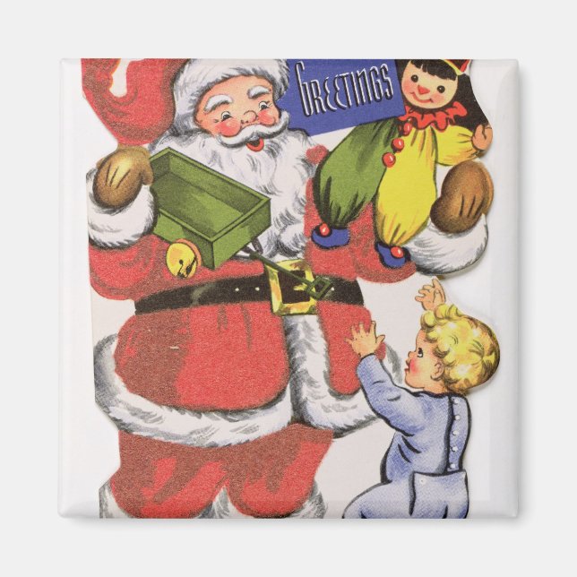 Pappa jul, Viktoriskt julkort Magnet (Framsidan)