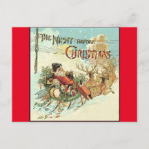 Pappa jul Vintage Jultomten vykort