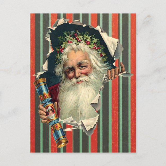 pappa jul vykort Victorian (Framsida)