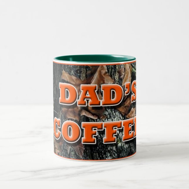 Pappa kaffe Camo Två-Tonad Mugg (Center)