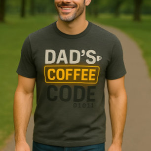 Pappa Kaffekod, teknisk-inducerad neonglöd T-Shirt