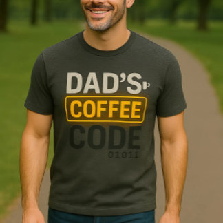 Pappa Kaffekod, teknisk-inducerad neonglöd T-Shirt