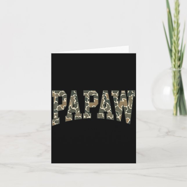 Pappa Kamouflage Fars Dag Farfar Kort (Framsida)