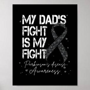 PAPPA kämpade mot min Parkinsons Silver-ribbon Poster